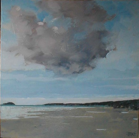 Cloud over Gwithian Beach