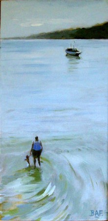 Paddling, St. Ives Harbour