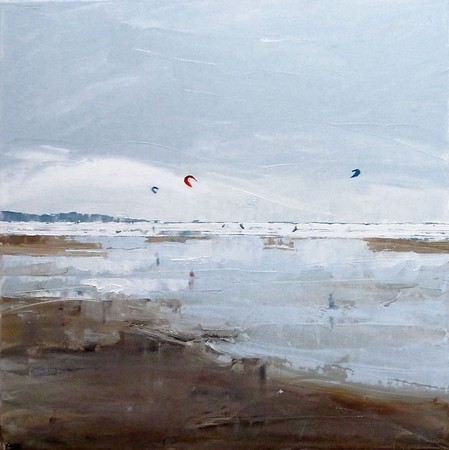 Kite Surfers,    Gwithian Beach